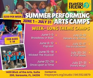 Players Studio Summer Camp Mobile Banner 2026 The Players Studio Performing Arts Summer Camp