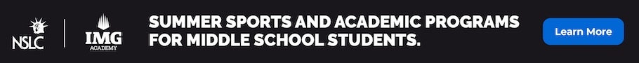 NSLC Top Banner NSLC at IMG Academy Middle School Summer Programs