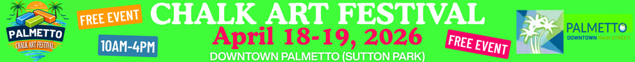 Palmetto Chalk Art Festival Top Banner Palmetto Chalk Art Festival