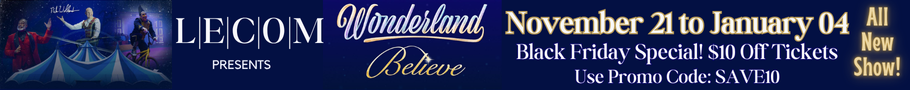 Wonderland Circus Top Banner Ad Wonderland Believe